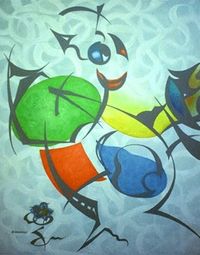 Contemporary abstract painting by Boris Shoshensky