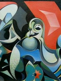 Architectural abstract composition by Boris Shoshensky