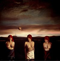 THE THREE GRACES AND A FLYING FRUIT (MARCO ZAMUDIO)